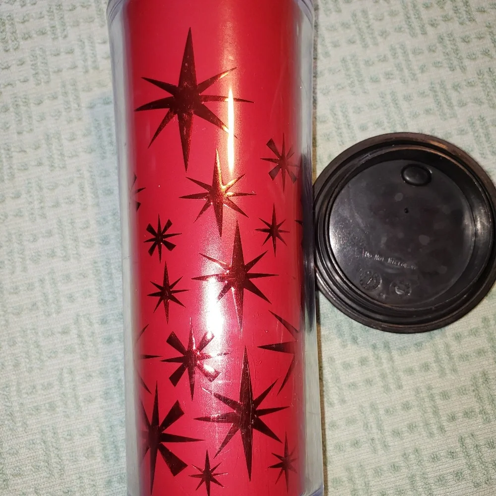2011 Starbucks Foil Red Stars‎ Tumbler 12oz